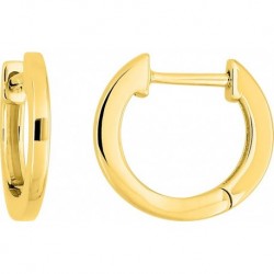 BOUCLES D'OREILLES PLAQUE OR
