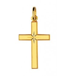 CROIX PLAQUE OR