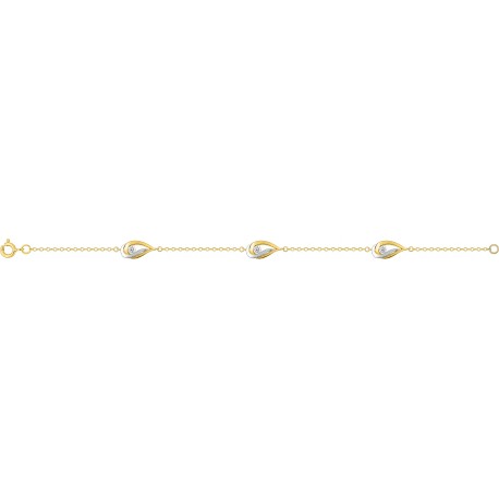 BRACELET PLAQUE OR