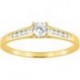 BAGUE PLAQUE OR