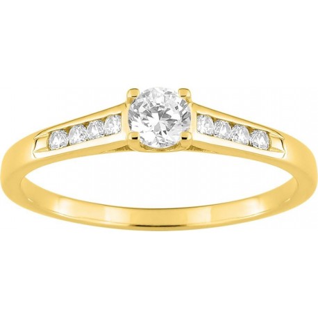 BAGUE PLAQUE OR
