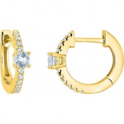 BOUCLES D'OREILLES PLAQUE OR