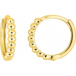 BOUCLES D'OREILLES PLAQUE OR