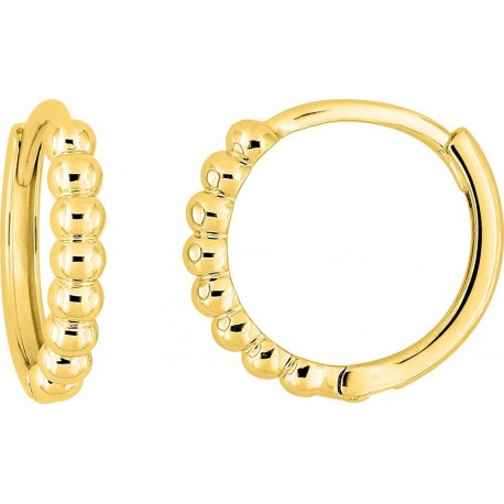 BOUCLES D'OREILLES PLAQUE OR
