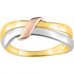 BAGUE PLAQUE OR