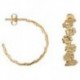 BOUCLES D'OREILLES PLAQUE OR