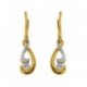 BOUCLES D'OREILLES PLAQUE OR
