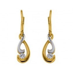 BOUCLES D'OREILLES PLAQUE OR