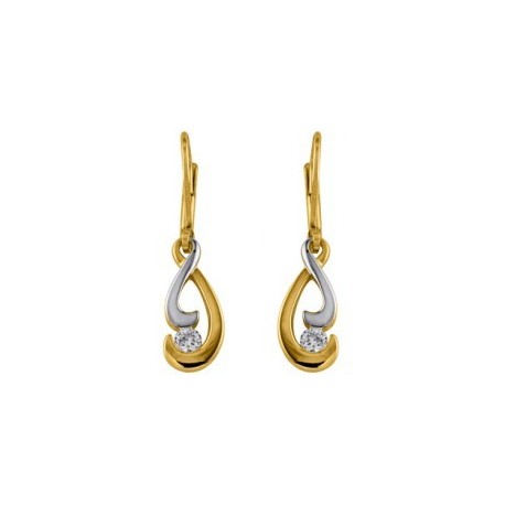 BOUCLES D'OREILLES PLAQUE OR
