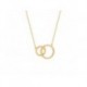 COLLIER PLAQUE OR