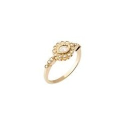 BAGUE PLAQUE OR