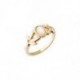 BAGUE PLAQUE OR