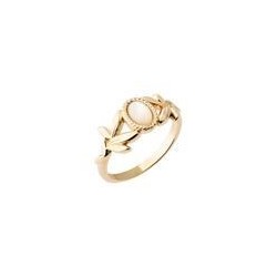 BAGUE PLAQUE OR