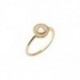 BAGUE PLAQUE OR