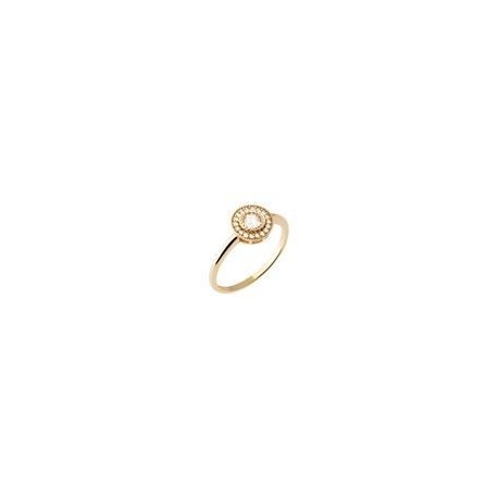 BAGUE PLAQUE OR