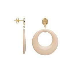 BOUCLES D'OREILLES PLAQUE OR