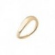 BAGUE PLAQUE OR