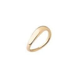 BAGUE PLAQUE OR
