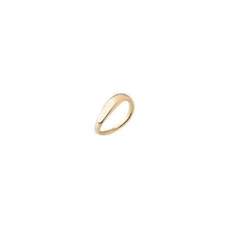 BAGUE PLAQUE OR