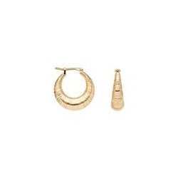 BOUCLES D'OREILLES PLAQUE OR