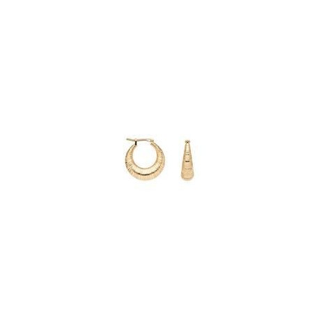 BOUCLES D'OREILLES PLAQUE OR
