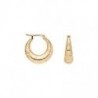 BOUCLES D'OREILLES PLAQUE OR