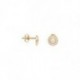 BOUCLES D'OREILLES PLAQUE OR