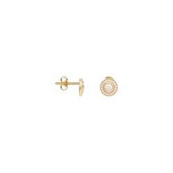 BOUCLES D'OREILLES PLAQUE OR
