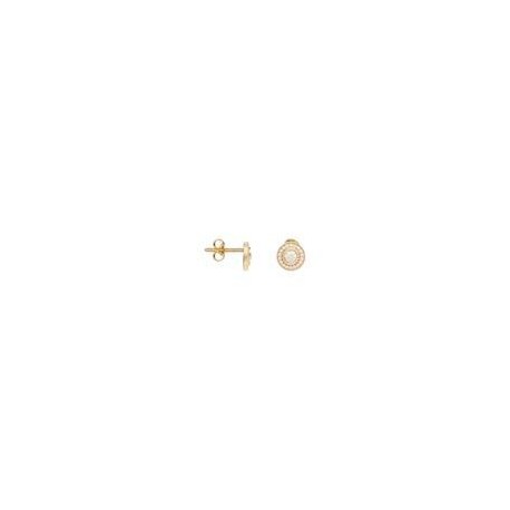 BOUCLES D'OREILLES PLAQUE OR