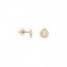 BOUCLES D'OREILLES PLAQUE OR
