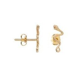 BOUCLES D'OREILLES PLAQUE OR