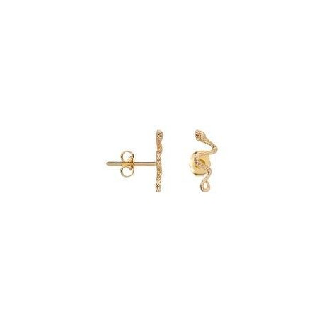 BOUCLES D'OREILLES PLAQUE OR