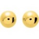 BOUCLES D'OREILLES PLAQUE OR