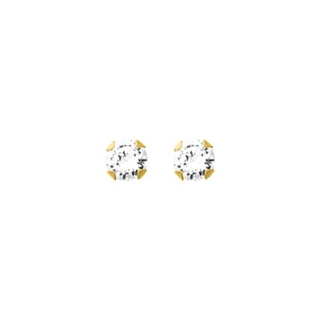 BOUCLES D'OREILLES PLAQUE OR