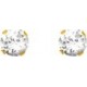 BOUCLES D'OREILLES PLAQUE OR