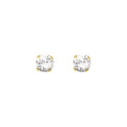 BOUCLES D'OREILLES PLAQUE OR
