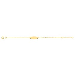 IDENTITE BEBE PLAQUE OR