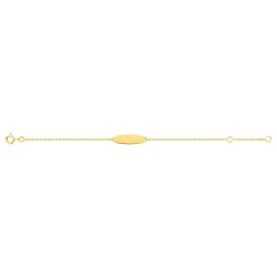 IDENTITE BEBE PLAQUE OR