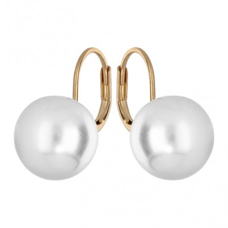 BOUCLES D'OREILLES PLAQUE OR