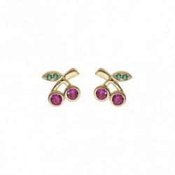 BOUCLES D'OREILLES PLAQUE OR