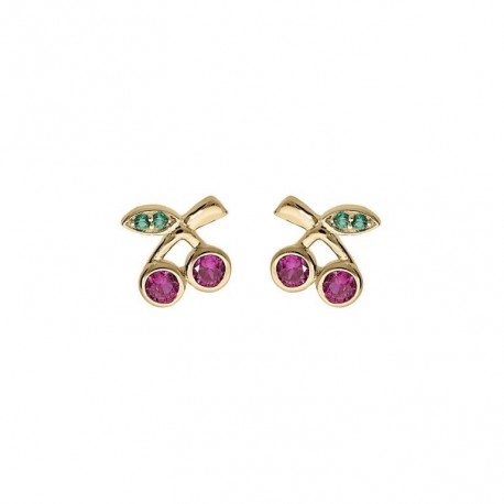 BOUCLES D'OREILLES PLAQUE OR