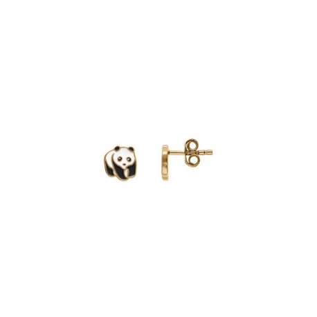 BOUCLES D'OREILLES PLAQUE OR