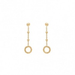 BOUCLES D'OREILLES PLAQUE OR
