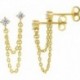 BOUCLES D'OREILLES PLAQUE OR