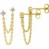 BOUCLES D'OREILLES PLAQUE OR