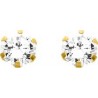 BOUCLES D'OREILLES PLAQUE OR