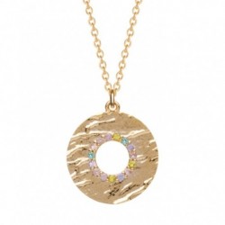 COLLIER PLAQUE OR