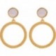BOUCLES D'OREILLES PLAQUE OR
