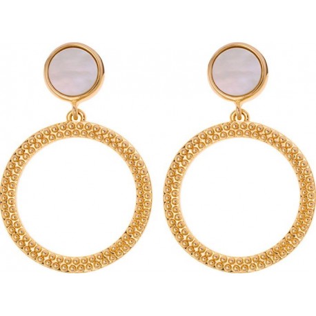 BOUCLES D'OREILLES PLAQUE OR