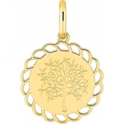 PENDENTIF PLAQUE OR